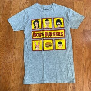 Bob's Burgers TV Show Ripple Junction Gray graphic T-Shirt Size S